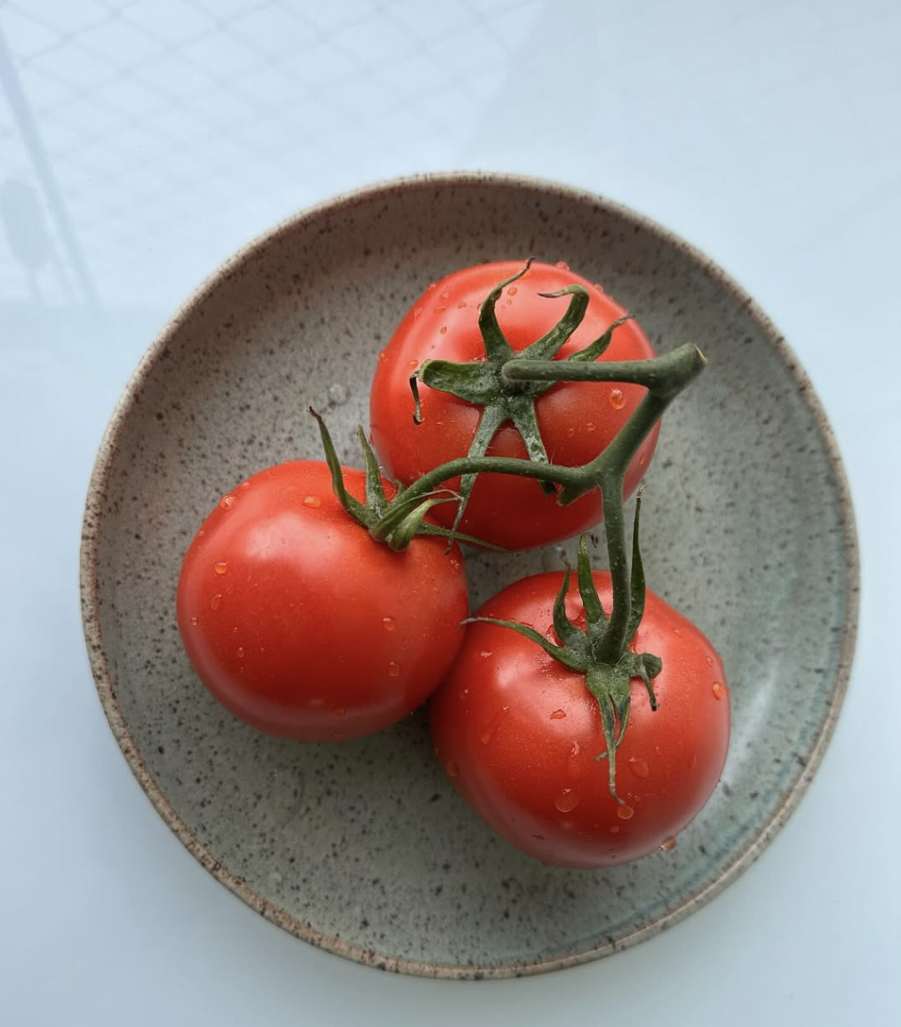 Prato de servir em tom natural